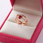 Dreamy Heart Layered Ring