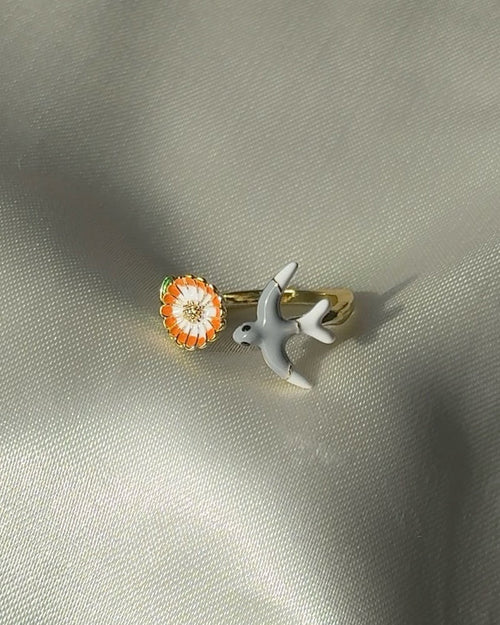 A bird’s wish! Marigold Ring