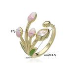 Delicately Wrapped Tulip Ring