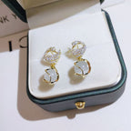 Sparkly Swan Earrings
