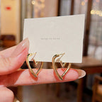 Gold Intentions Heart Earrings