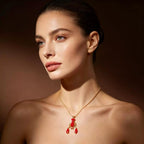 Aquatic Harmony Handmade Lobster Necklace