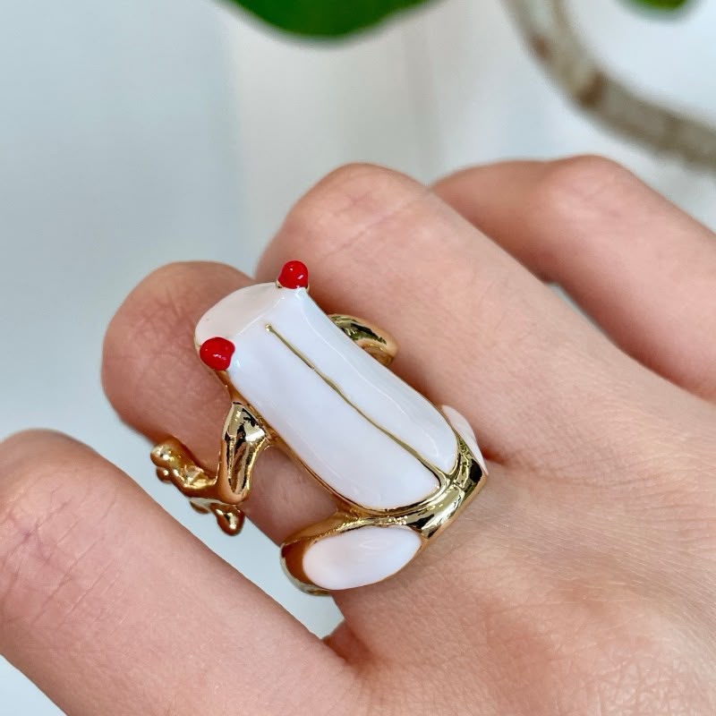 Quirky Cottagecore Toad Ring