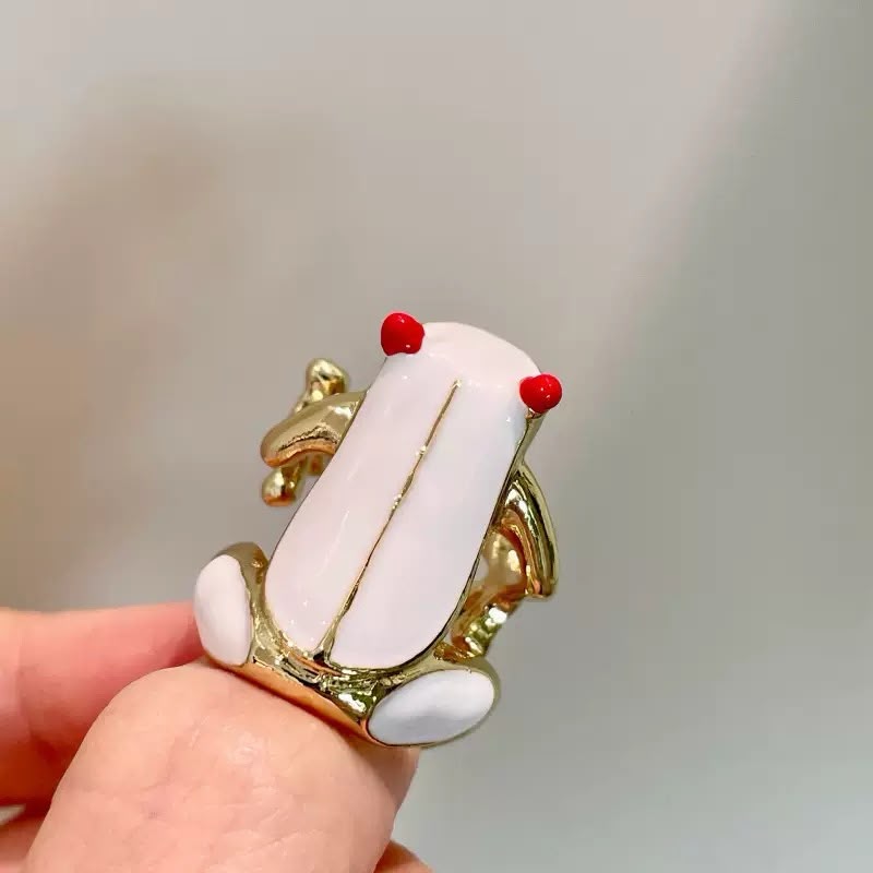 Quirky Cottagecore Toad Ring